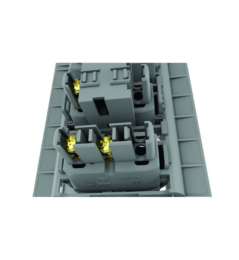 Conj 3 teclas paralelas 2x4 - Alumbra Linha Gracia